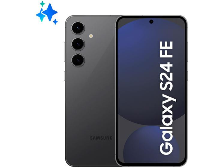 Smartphone Samsung Galaxy S24 FE Enterprise Edition 256GB 5G 8GB RAM Grafite 6,7" Câm. Tripla + Selfie 10MP