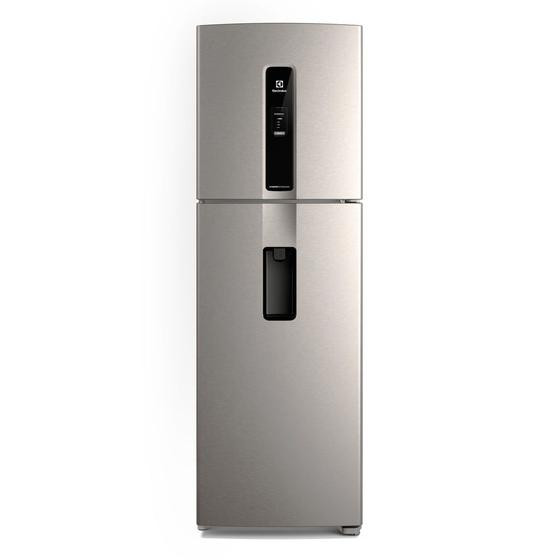 Imagem de Geladeira Electrolux Frost Free Inverter 409L Água na Porta com AutoSense Duplex Inox Look (IW46S)