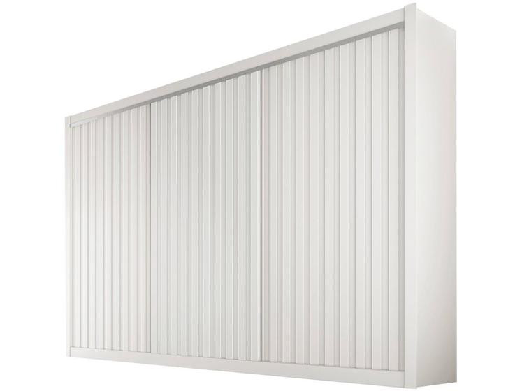 Imagem de Guarda-roupa Casal 3 Portas de Correr 6 Gavetas Móveis Europa Ripado York