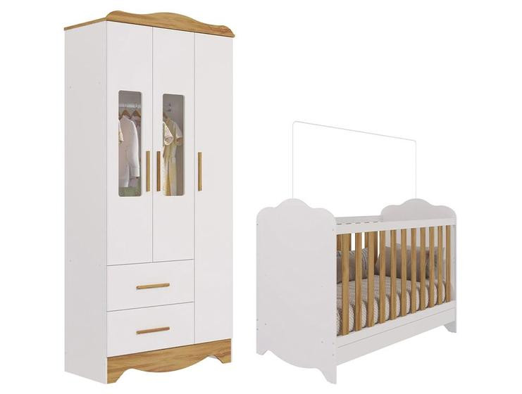 Imagem de Guarda-roupa 2 Gavetas 3 Portas Moveis 