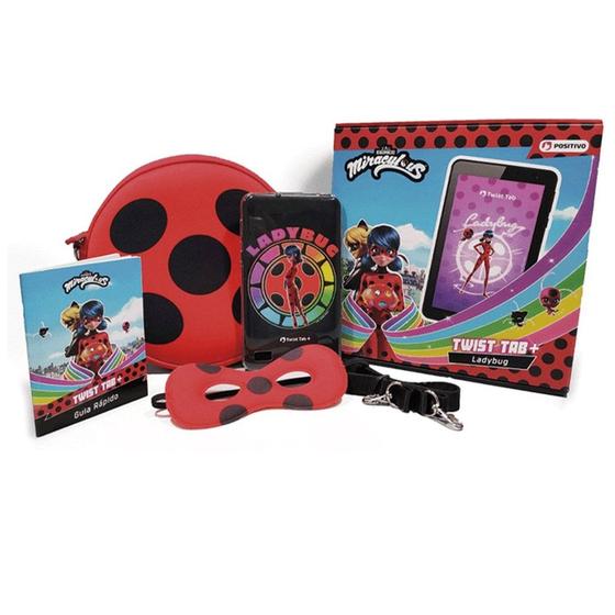 Imagem de Tablet Twist Tab Ladybug Positivo 64GB 2GB Ram 7 Câm. 2Mp WiFi Android 11