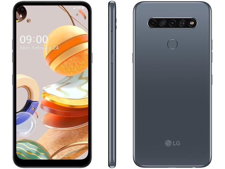 Imagem de Smartphone LG K61 128GB Titânio 4G Octa-Core - 4GB RAM 6,53” Câm. Quádrupla + Selfie 16MP