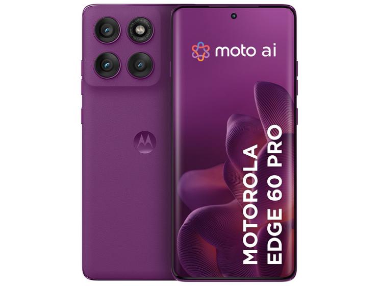 Imagem de Smartphone Motorola Edge 60 Pro 256GB Violeta 5G 24GB RAM 6,7" Câm. Tripla + Selfie 50MP