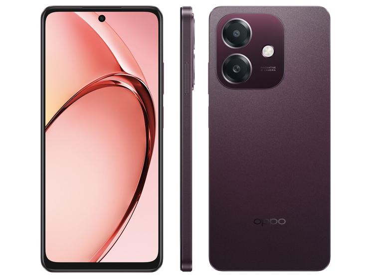 Imagem de Smartphone OPPO A60 256GB 8GB RAM Vinho 4G 6,67" 50MP + Selfie 5MP