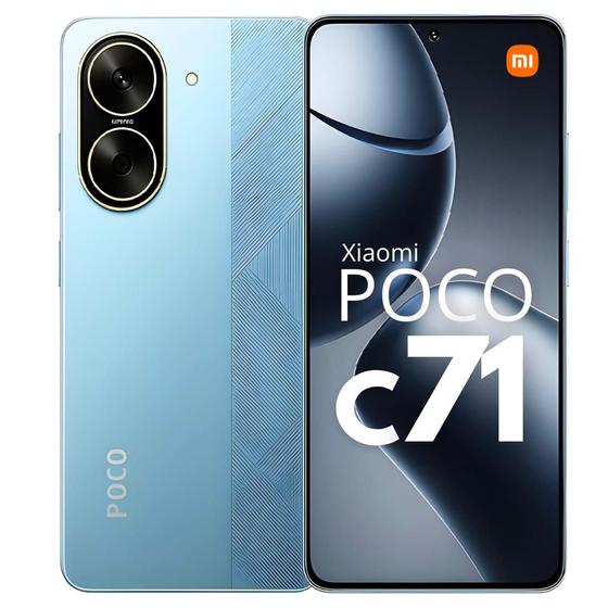 Imagem de Smartphone Xiaomi POCO C71 128GB 8GB RAM BOOST Câmera dupla 50MP Celular Resistente e Poderoso com Design Premium