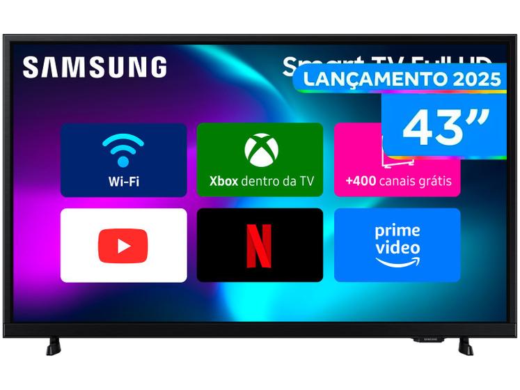 Imagem de Smart TV 43" Samsung Full HD 43F6000F Tizen Hyper Real 2 HDMI