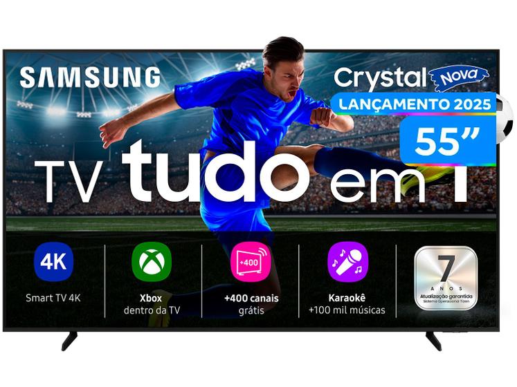 Imagem de Smart TV 55" Samsung 4K UHD Crystal UHD UN55U8600FGXZD Tizen Bixby 3 HDMI