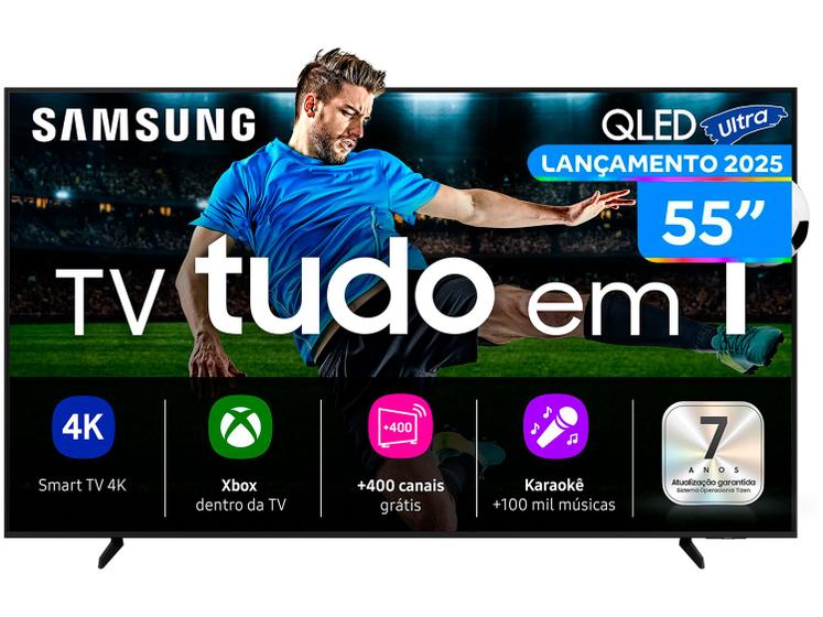 Imagem de Smart TV 55" Samsung Ultra 4K QLED QN55Q7FAAGXZD Tizen Q4 AI 3 HDMI