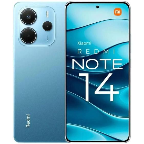 Imagem de Smartphone Celular Xiaomi Redmi Note 14 Lançamento 128GB 6GB Câmera 108MP 20MP Tela 6.67 AMOLED 120Hz FHD plus Design Premium Dual SIM Chip IP54 Dolby