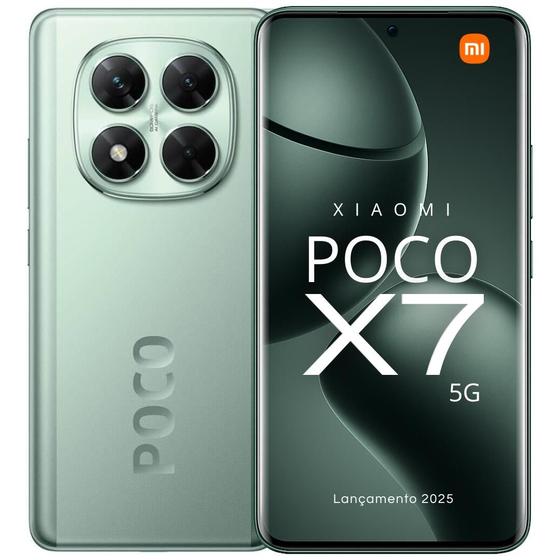Imagem de Smartphone Xiaomi POCO X7 5G 512GB / 256GB NFC tela Amoled 120 Hz Câmera tripla 4K 50MP OIS Desempenho Performance e Design Premium IP68