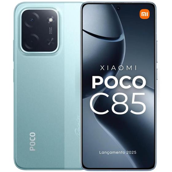 Imagem de Smartphone POCO C85 NFC Lançamento Xiaomi 2025 50mp tela 6,9 120Hz 256GB 128GB 16GB Ramboost celular Ultra Fluidez 6000mAh Top 1º Custo benefício
