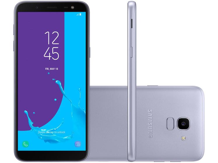 Imagem de Smartphone Samsung Galaxy J6 64GB Prata 2GB RAM