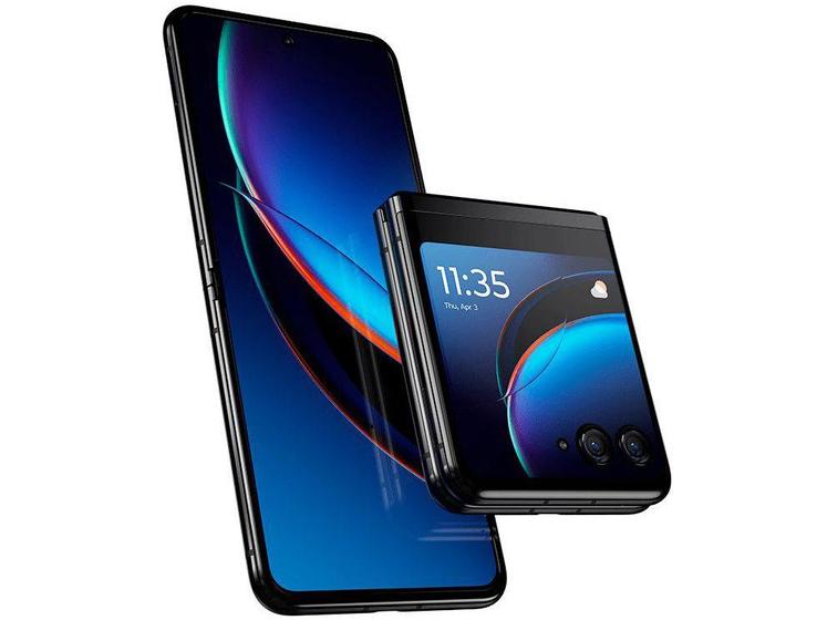Imagem de Smartphone Motorola Razr 40 Ultra 256GB Preto 5G Snapdragon Octa-Core 4GB RAM 6,9" Câm. Dupla + Selfie 32MP