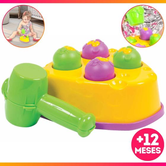 Imagem de Brinquedo Criança Infantil Bate Martelo Rata Tuff Educativo