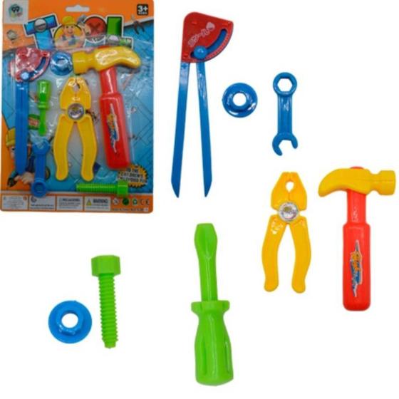 Imagem de Brinquedo Menino Kit Ferramentas Infantil Didático Educativo