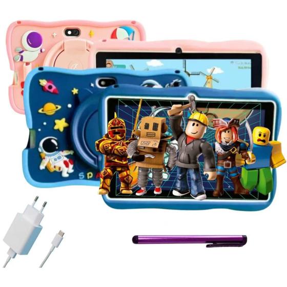 Imagem de Tablet Infantil Educativo Presente Dia Das Crianças Com Livro de Colorir Presente Para Menina Pronta Entrega