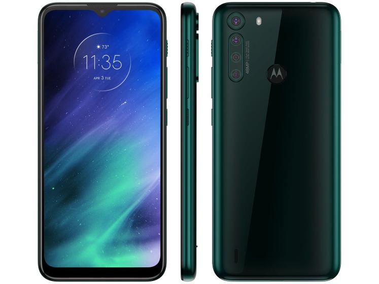 Imagem de Smartphone Motorola One Fusion 64GB Verde - Esmeralda 4G 4GB RAM Tela 6,5” Câm. Quádrupla