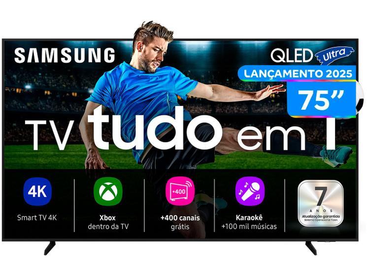 Imagem de Smart TV 75" Samsung Ultra 4K QLED QN75Q7FAAGXZD Tizen Q4 AI 3 HDMI