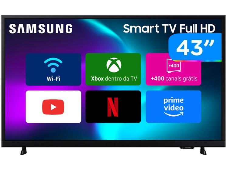 Imagem de Smart TV 43" Samsung Full HD 43F6000F Tizen Hyper Real 2 HDMI
