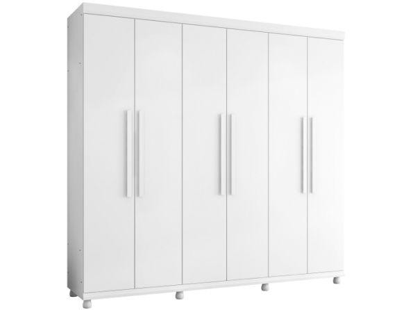 Imagem de Guarda-roupa Casal 6 Portas 3 Gavetas Móveis Lanza - Genova