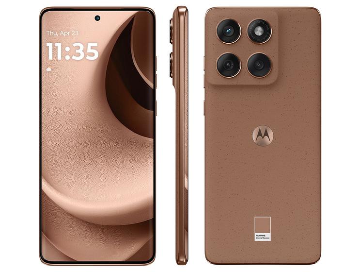 Imagem de Smartphone Motorola Edge 60 Fusion 256GB 5G 24GB RAM Mocha Mousse 6,7" Câm. Dupla + Selfie 32MP