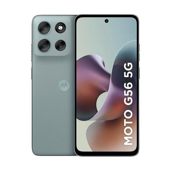 Imagem de Smartphone Motorola Moto G56 5G 256GB - Cinza, 24GB (8GB RAM+16GB Ram Boost), Câmera 50MP e Tela 6,7"