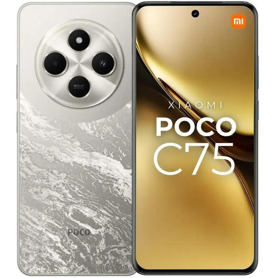 Imagem de Smartphone Celular Xiaomi POCO C75 NFC 120Hz 256GB 8GB câmera tripla 50MP 8MP tela 6.88 120Hz Aparelho Top 1 Custo benefício Garantia 12 Meses Oficial