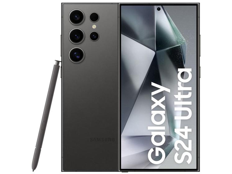 Imagem de Smartphone Samsung Galaxy S24 Ultra 6,8" Galaxy AI 256GB Titânio Preto 5G 12GB RAM Câm. Quádrupla 200MP + Selfie 12MP Bateria 5000mAh Dual Chip