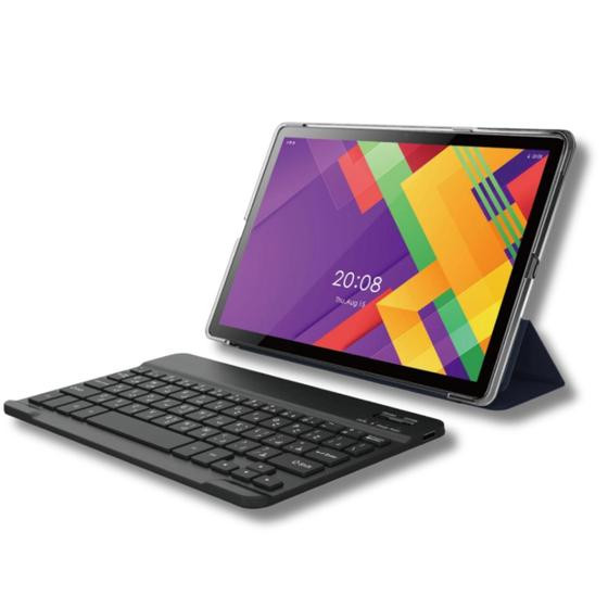 Imagem de Tablet A06 Plus Android 14 8GB RAM 256GB Tela 10.1 Full HD WiFi Capa e Teclado Bluetooth Inclusos