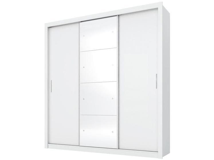 Imagem de Guarda-roupa Casal com Espelho 3 Portas de Correr