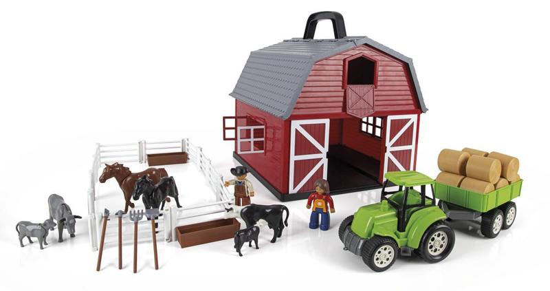 Imagem de Brinquedo Infantil A Fazendinha Completo Com Animais Poliplac