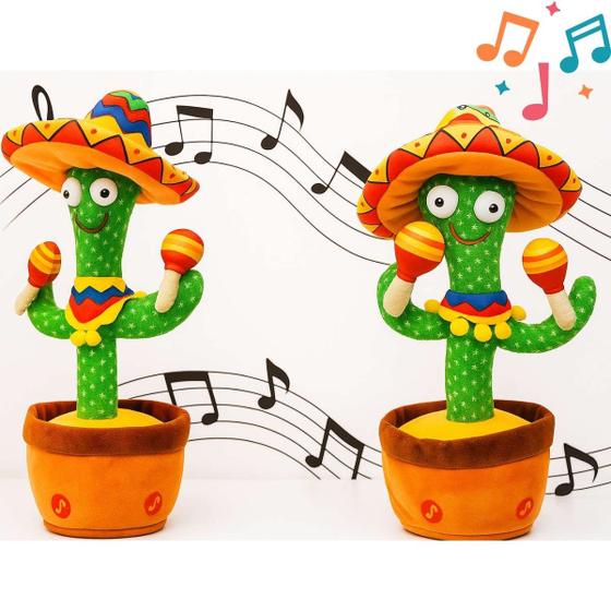 Imagem de Brinquedo Interativo Infantil Cacto Dançante Brinquedo Para Menina Pronto Estoque
