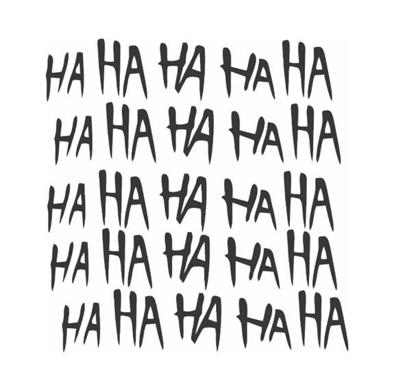 25 Adesivos HAHAHA Coringa Joker Moto Carro - PGG Impressão Digital