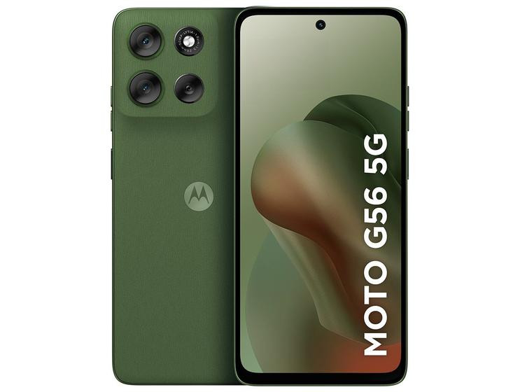 Smartphone Motorola G56 256GB Verde 5G 8GB de RAM 6,7" Full HD+ Câm. Dupla + Selfie 32MP