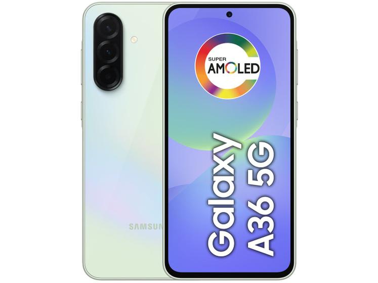Smartphone Samsung Galaxy A36 256GB 5G 8GB RAM Verde 6,7" Câm. Tripla + 12MP
