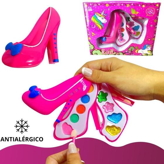 Kit Maquiagem Infantil Batom Anti-Alérgico Brinquedo Menina - Europio