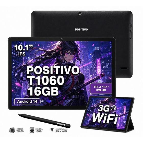 Tablet com chip Positivo T1060 10 polegadas 16GB
