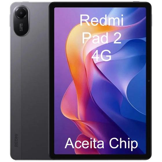 Tablet Xiaomi Redmi Pad 2 Tela 11 128GB 4GB RAM COM CHIP