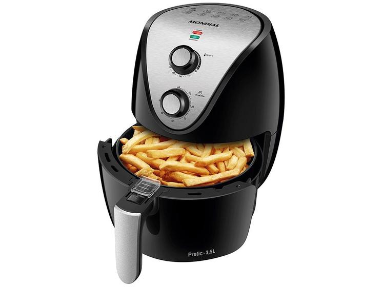 Air Fryer Mondial AF-30I Preto e Inox 3,5L com Timer