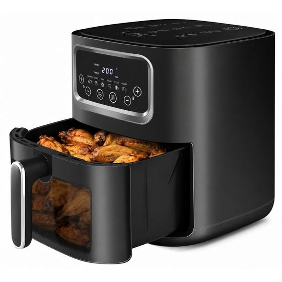 Fritadeira Elétrica Sem Óleo Digital 10 Litros Airfryer Air Fry Grande Familia Gourmet - NoBrand