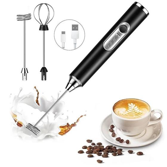 Mixer Portátil Recarregável Elétrico 110V e 220V Mini Misturador de Bebidas Mix USB Batedor Fouet 3 Velocidades - Mini Mixer