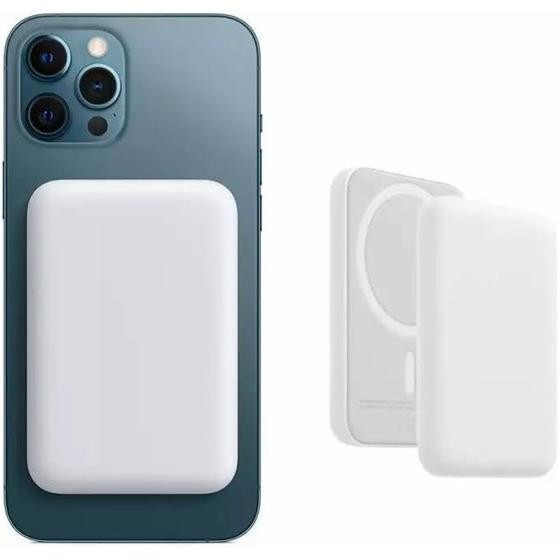 Bateria Portátil Power Bank Magsafe Compativel Com iPhone 11 12 13 14 15 - Single