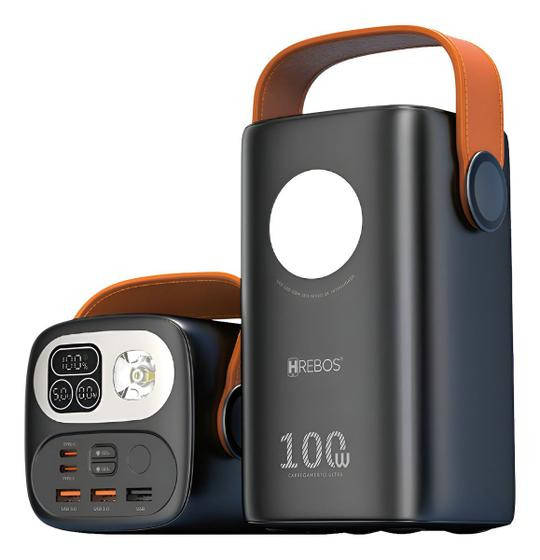 Power Bank 60.000mah 100w Hrebos Pb999 Para Star Mini Carregamento super rapido em smartfones