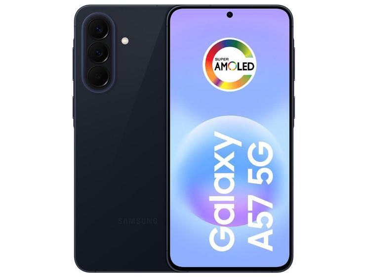 Smartphone Samsung Galaxy A57 128GB 5G 8GB RAM Azul Escuro 6,7" Câm Tripla + Selfie 12MP