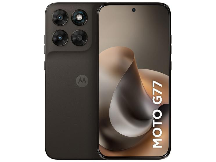 Smartphone Motorola Moto G77 5G 256GB 24GB (8GB RAM + 16GB RAM Boost) Câmera 108MP Ultra-Pixel Tela 1.5K Extreme Amoled 120Hz Ultrarresistente
