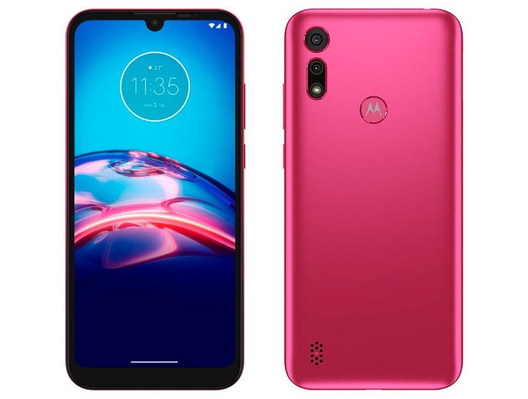 Smartphone Motorola Moto E6i 32GB Pink 4G 2GB RAM Tela 6,1” Câm. Dupla + Selfie 5M