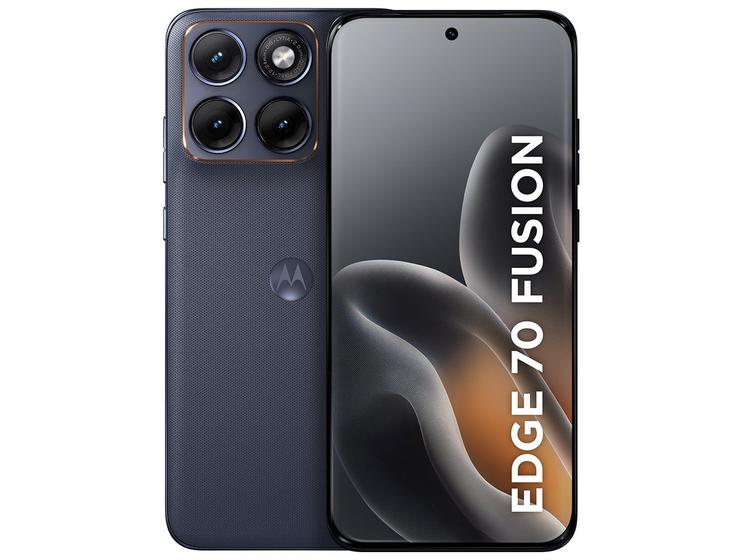 Smartphone Motorola Edge 70 Fusion 5G 256GB 24GB (8GB RAM + 16GB RAM Boost) Câmera 50MP Sony Lytia 710 Tela 1.5K Extreme Amoled 144Hz