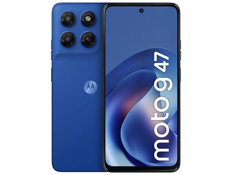Smartphone Motorola Moto g47 256GB 5G 12GB (4GB RAM + 8GB RAM Boost) Azul Náutico 6,7" Câm. Dupla Selfie 32MP