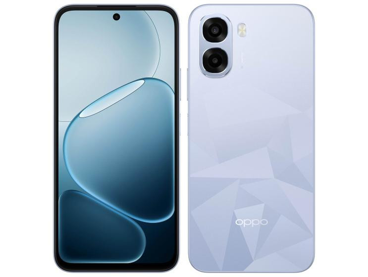 Smartphone OPPO A6k 256GB 4GB RAM+8GB RAM Boost Azul Cristal 6,75" Câmera Dupla 50MP + Selfie 5MP