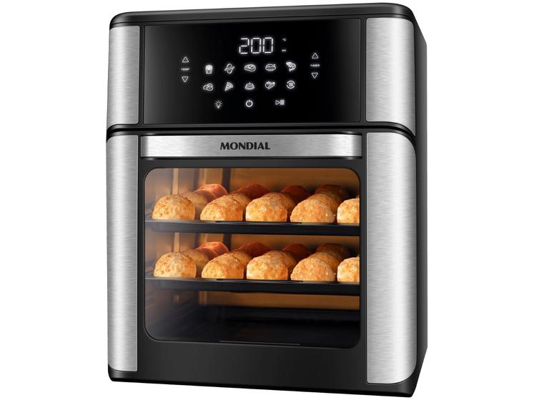 Air Fryer Mondial Forno Oven AFON-12L-BI Preto e Inox 12L